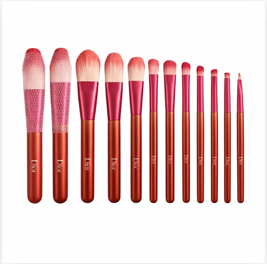 Dior Dark Rose Pink Luxury Makeup Brush Set